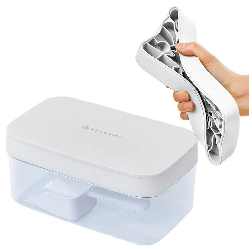 

33 Grid Ice Tray Mold Box Large Food Grade Silicone Ice Cube Creative Tray Mold Diy Bar Pub Wine Ice Blocks Maker Model