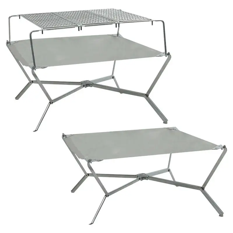 Складная подставка для барбекю гриля дрова плиты из нержавеющей стали