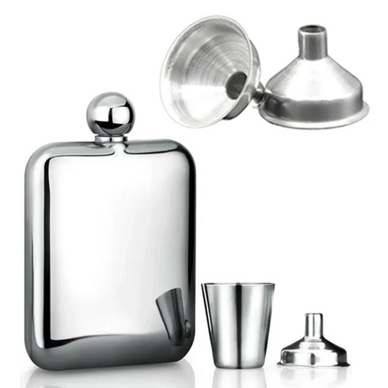 

1pc Stainless Steel Small Mouth Funnels Bar Wine Flask Funnel For Filling Hip Flask Kitchen Jug Funnel Accessories
