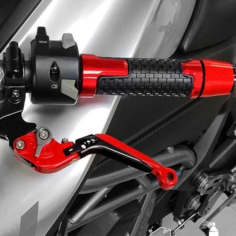 Фото Подходит для MV Agusta Brutale 675 800 2014-2018 Dragster/RR Rivale 800: рычаги сцепления и тормоза, ручки руля, наконечники руля. №2