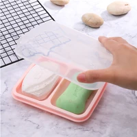 two position double body soap dish travel plastic soap dish drain creative soap dish with lid fashion soap dish