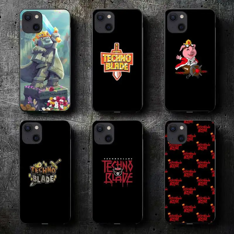 Чехол Technoblade Never Dies для iPhone 11 12 Mini 13 14 Pro XS Max X 8 7 6s Plus SE XR
