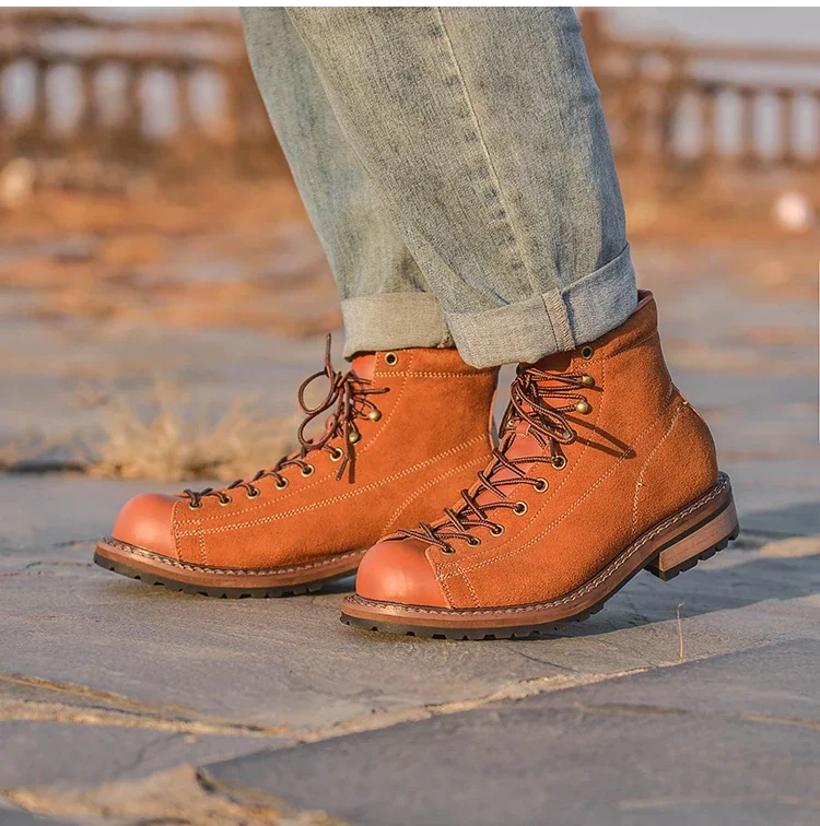 Новая мужская обувь высокого качества винтажные повседневные ботильоны из