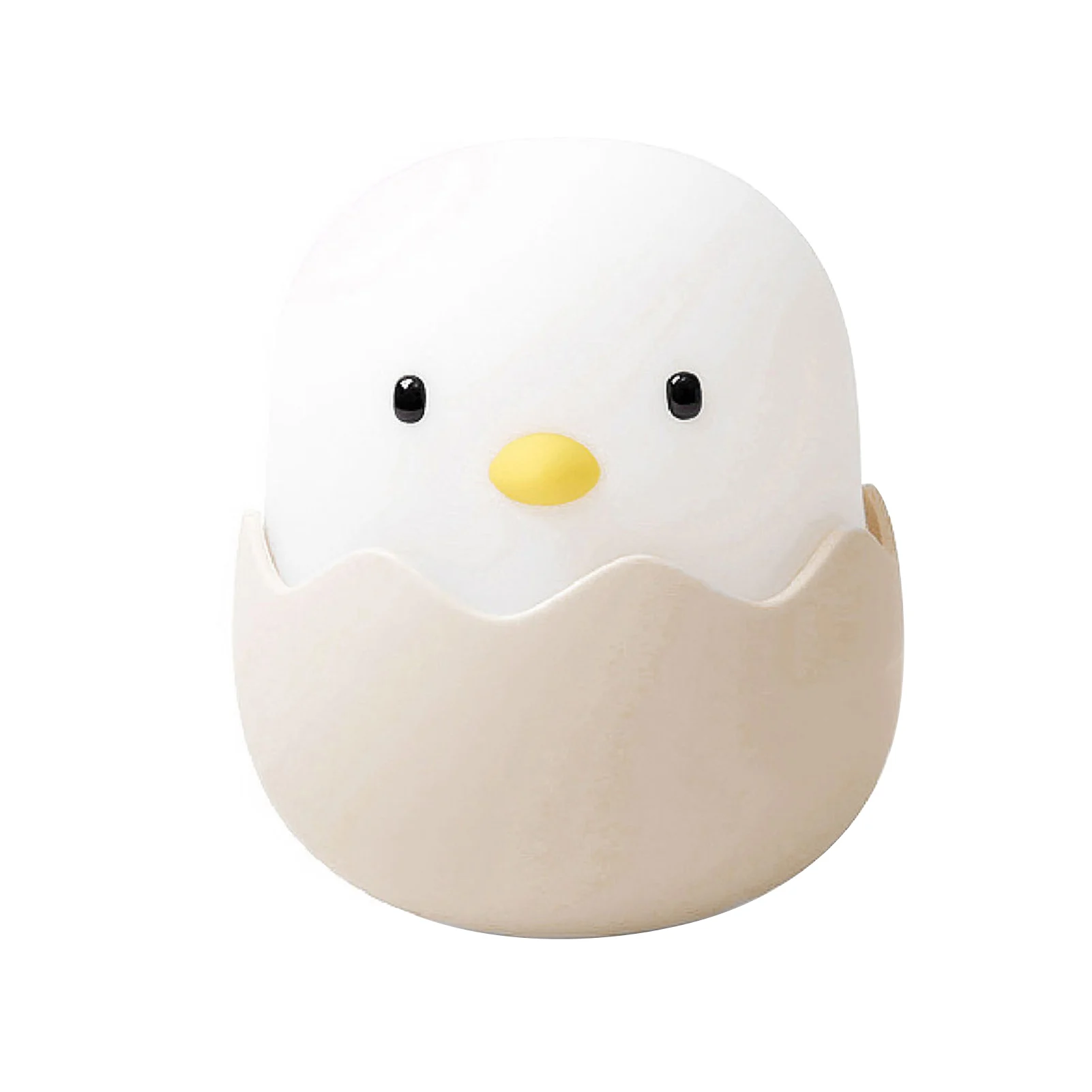 

Durable Gift Animal Chick Adjustable USB Rechargeable Touch Control Night Light For Kids Cartoon Eggshell 6 Leds Power Indicator