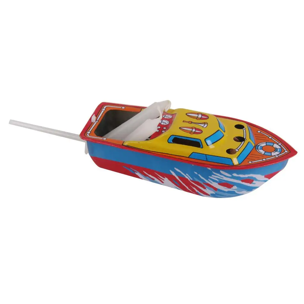 Pop Pop Boat Classic Iron Candle Powered Steam Boat Tin Toy European Water Pool Toy Floating Boat Toy Regalo Di Compleanno Per Bambini