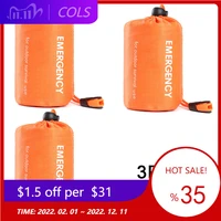 3pcs lightweight camping sleeping bag container emergency storage bag waterproof outdoor survival camping hiking pack 12x7cm