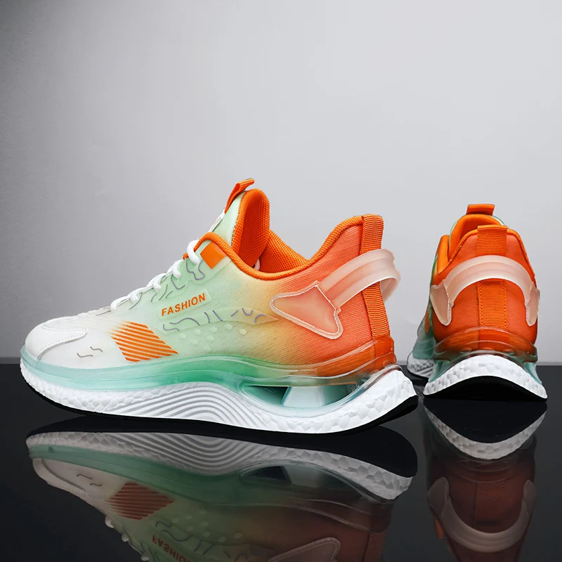 

High Quality New Men's Running Shoes Men Casual Shoes Breathable Sneakers Outdoor Walking Shoe Elastic Sports Tennis Shoes