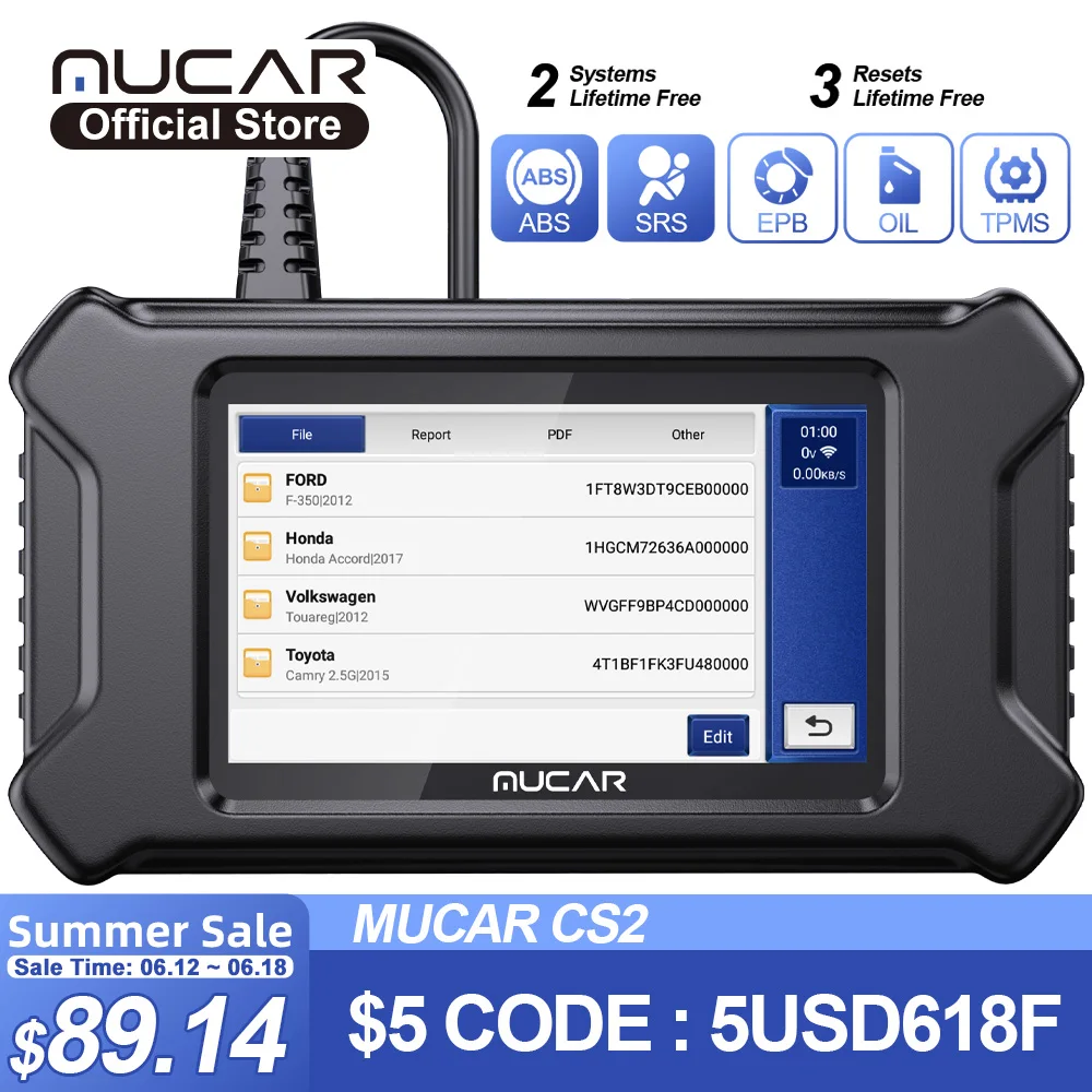 

Инструменты для диагностики автомобиля MUCAR CS2/CS4/CS6/CS90, считыватель кодов Obd2, система диагностики, восстановление функций, бессрочный бесплатный сканер