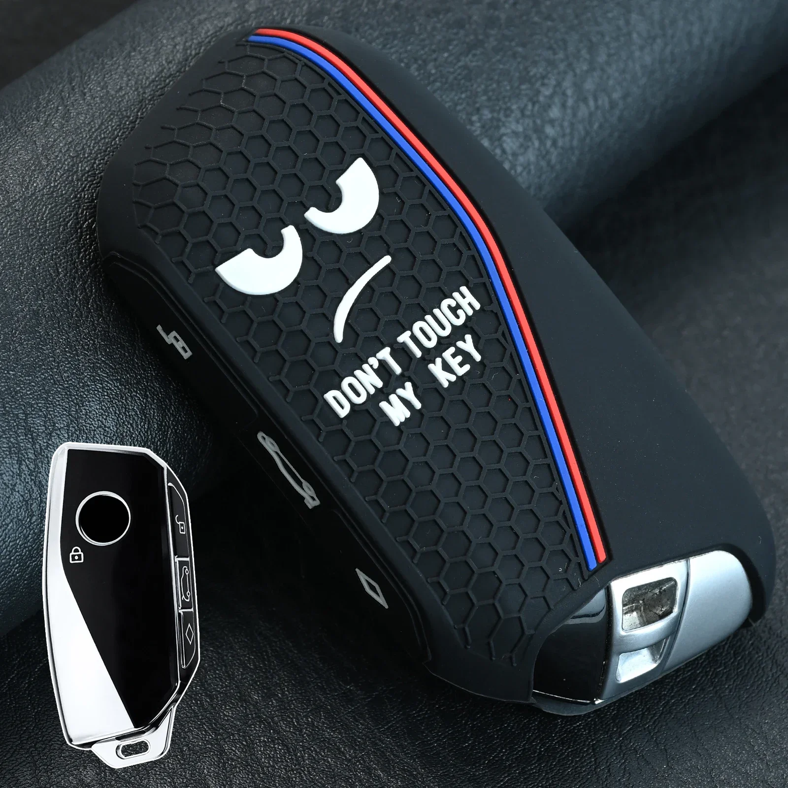 Loki J Remote Smart Car Key Fob Ring Holder Чехол Защитный 3-кнопочный силиконовый чехол для BMW Ix XM I7 X7