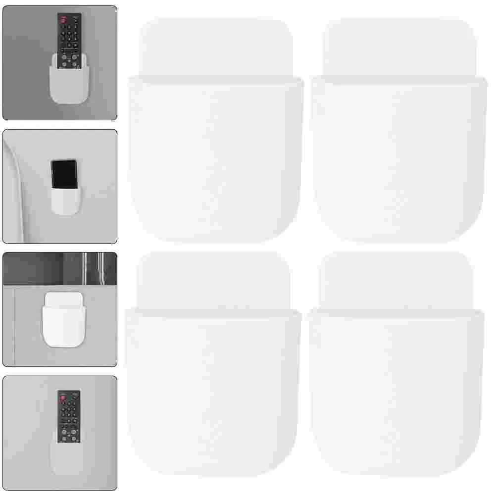 

Plastic Storage Box Remote Control Storage Box Bracket Wall Holder Punch Free Support Home Bedroom Organizer Stand