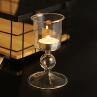 candlestick home decor fancy goblet wine glass cup candle holders room decor candlelight decoration for dinner table vases