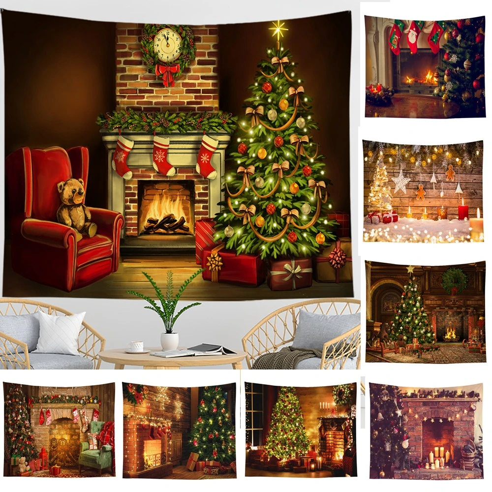 

Украшение для дома Рождественский Санта-Клаус зимнее ночное пламя настенная печать поэзия Подушка Чехол tapiz