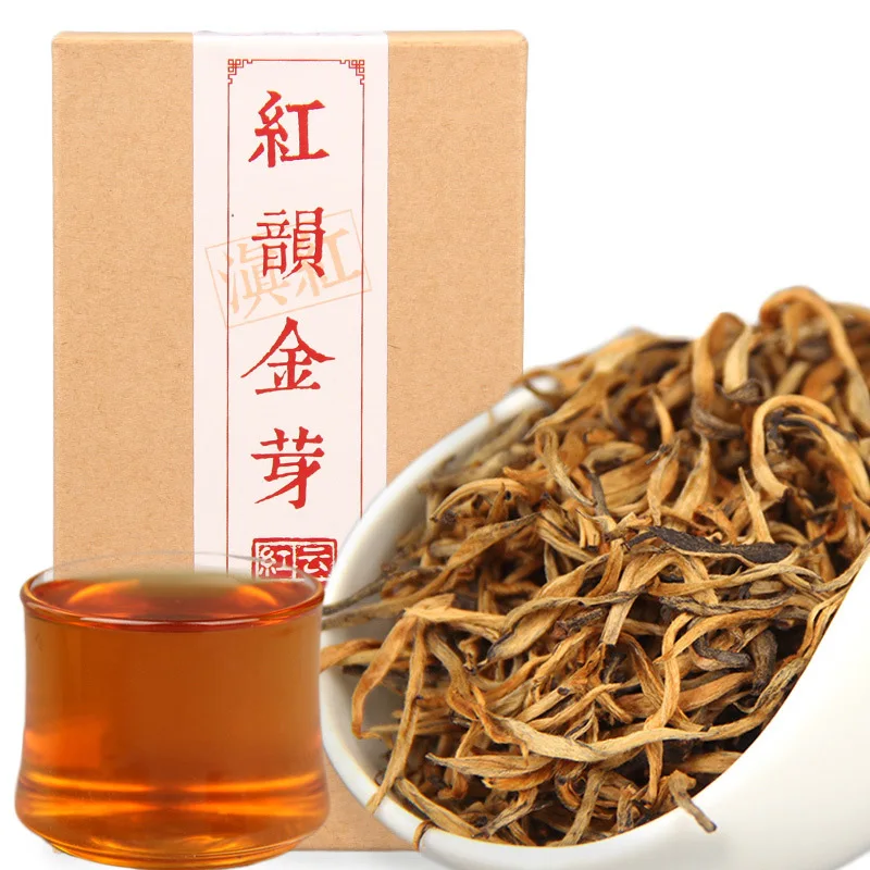 

2022 China Cha Dianhong Gold Bud Red Rhyme Jin Ya Black Chinese Tea Red Teas 70g/box Droshipping Tea Pot