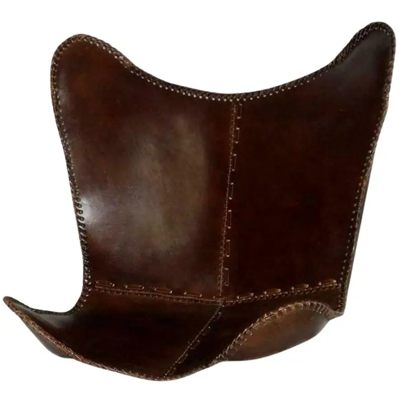 

Butterfly Chair Dark Brown Leather Chair Cover Only Nordic Chair