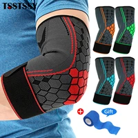 sports adjustable elbow compression brace elbow support sleeves with strap men women workout weightlifting tennis golfers elbow
