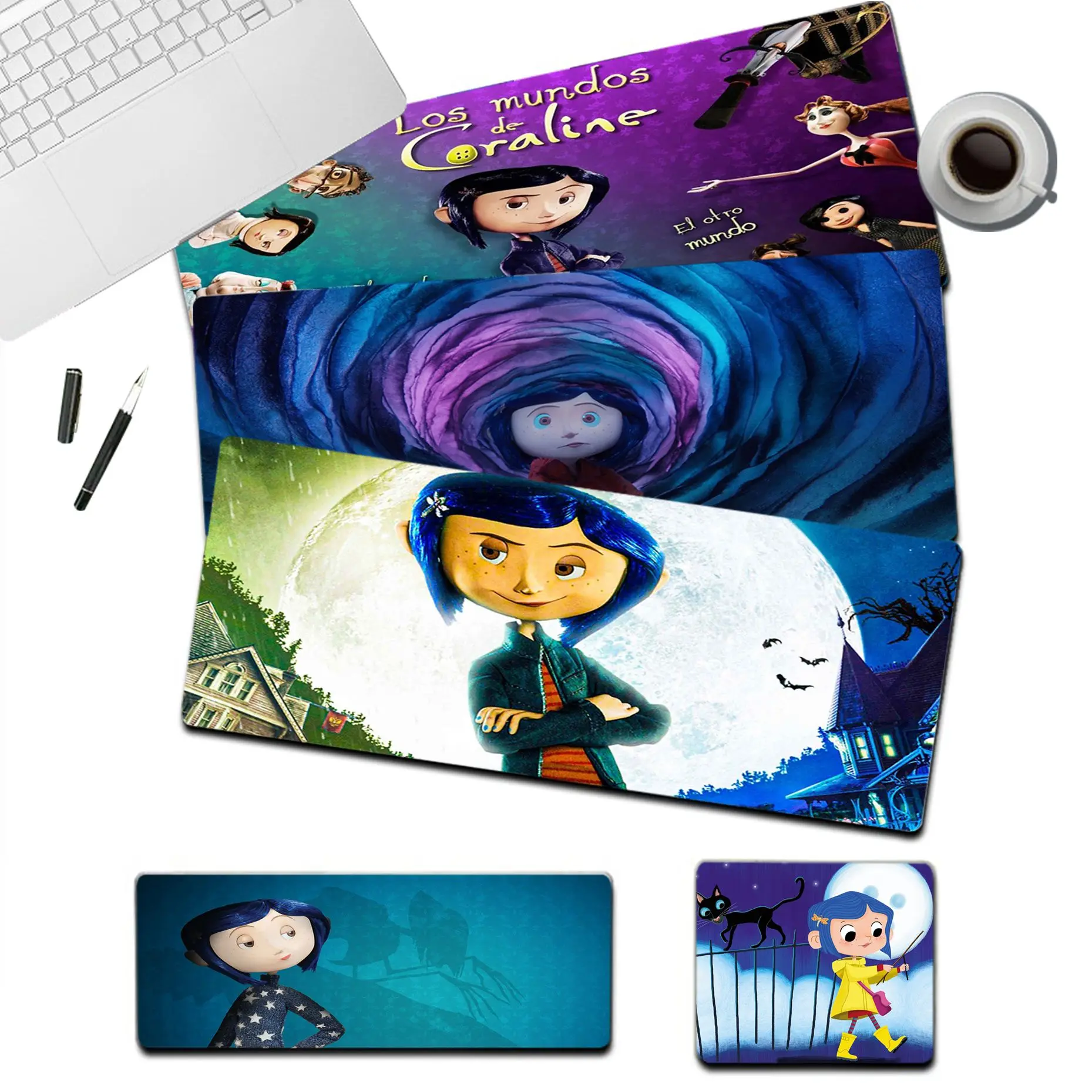 

Disney Coraline Non Slip PC Natural Rubber Gaming Mousepad Desk Mat Size For Kawaii Desk Teen Girls For Bedroom