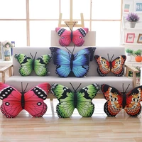 colorful butterfly plush toys pillow high quality soft stuffed animal home sofa decoration cushion