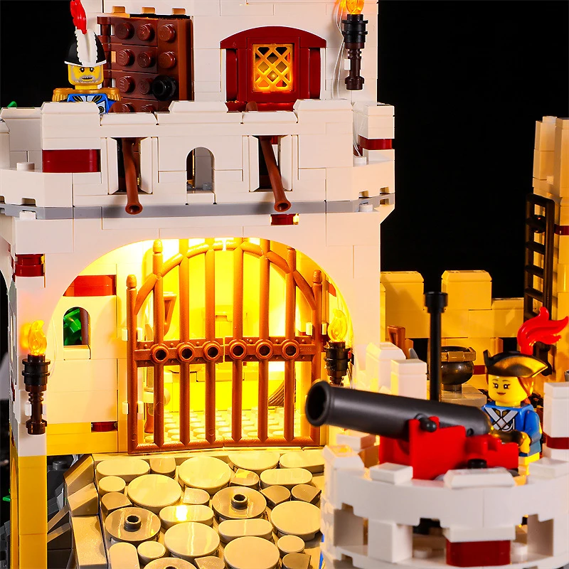 Diy светодиодный набор для крепости LEGO 10320 (только Φ без модели блоков)