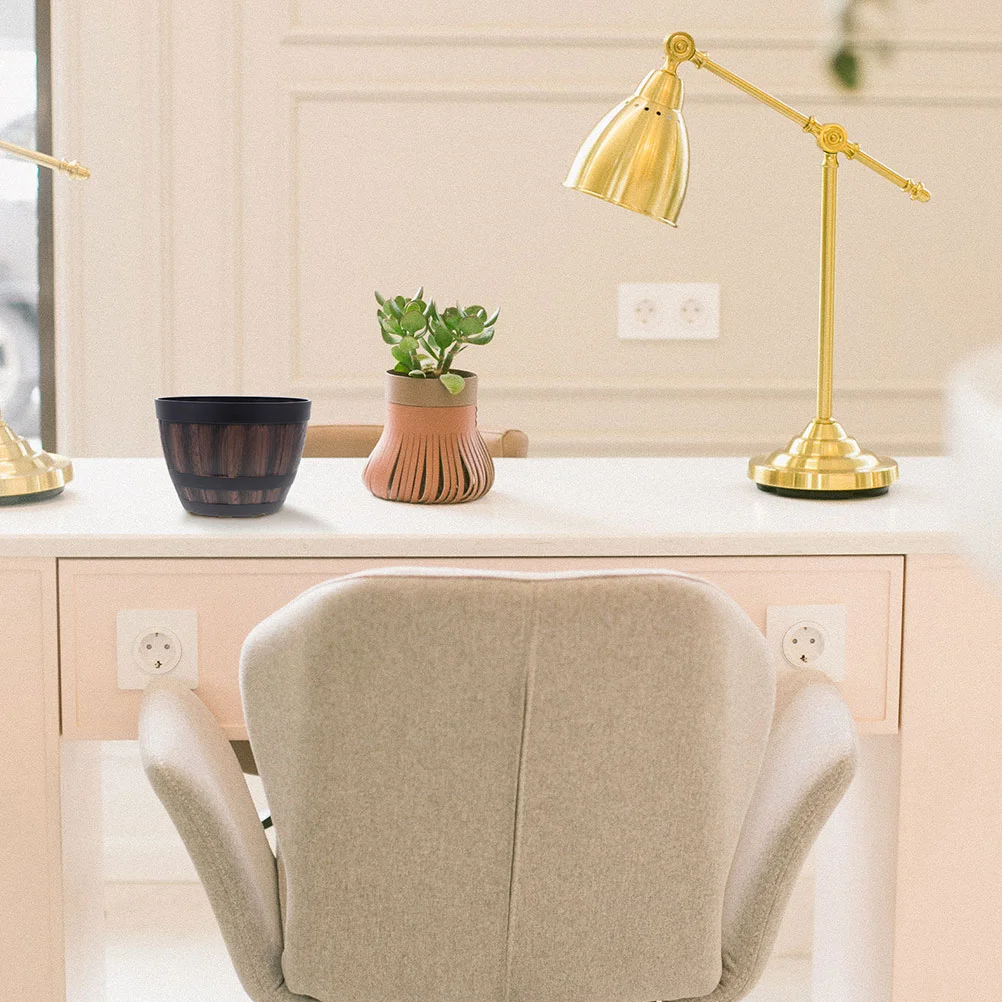 Ретро-декор цветочный горшок комнатное растение в горшках имитация дерева бочка