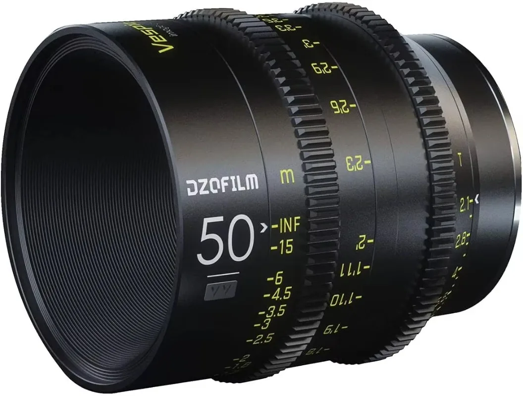 DZOFILM Vespid Prime 50 мм T2.1 кинообъектив Для полнокадровой/видимой камеры Vista EF-Mount