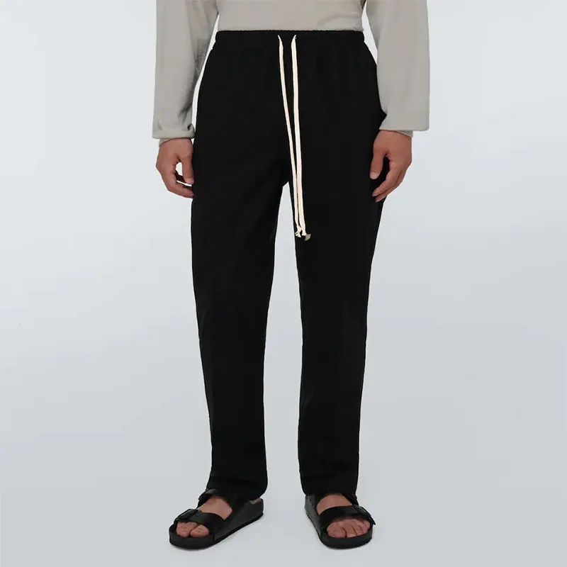 Men's Loose Woolen Straight Casual Pants Korean Fashion Trendy Men's Versatile Slim Fit Large New Casual Pants