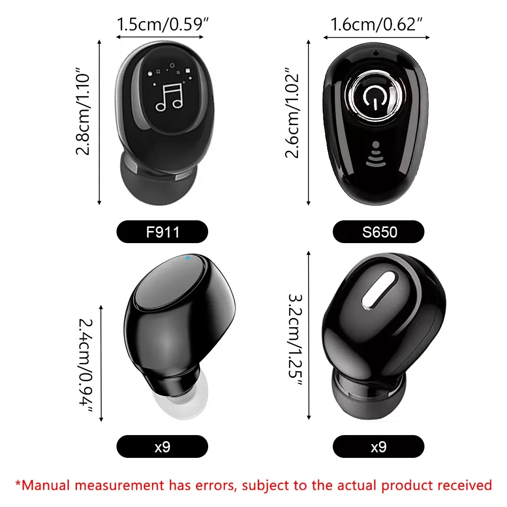 

JMT 2022 Bluetooth-compatible 5.0 Wireless In-ear Mini Earphone Sport Earbud Button Control Noise Canceling For Single Headset