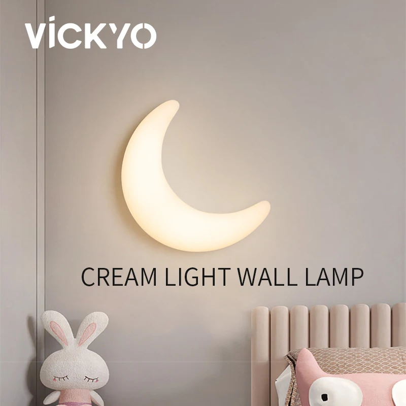 

Современный Креативный светодиодный настенный светильник VICKYO в виде Луны, настенный светильник в стиле s, настенные светильники для украше...