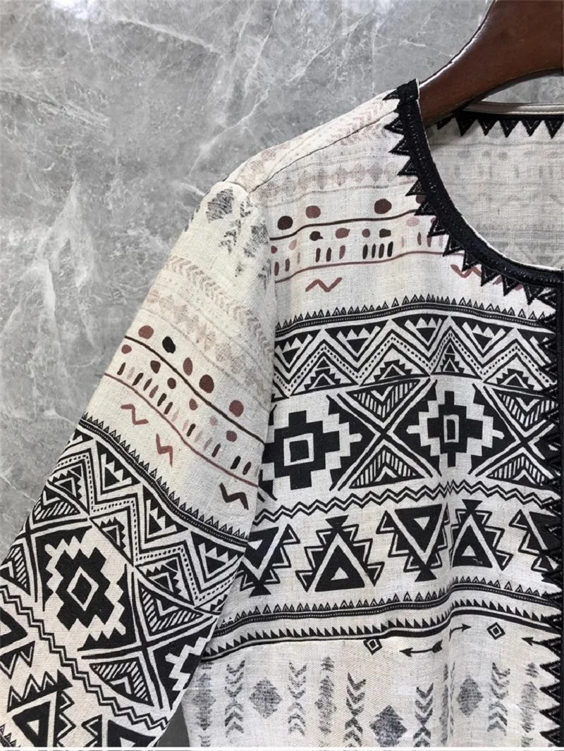 Новинка 2024 весенняя мода льняные пальто высококачественная верхняя одежда