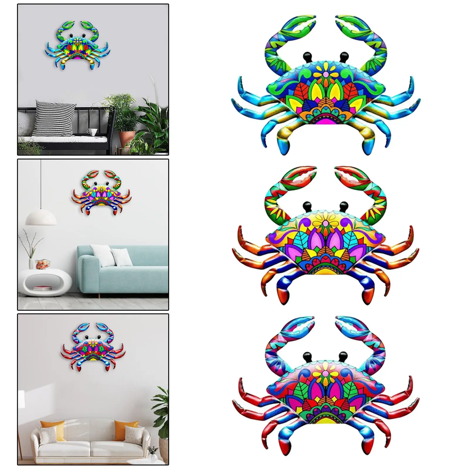 

3 Pieces Wall decor for art Garden Yard Porch Sculpture Bathroom