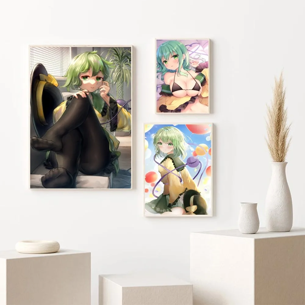 Плакат Touhou Project Komeiji Koishi-Аниме Девушка С Бумажным Принтом Художественный Декор