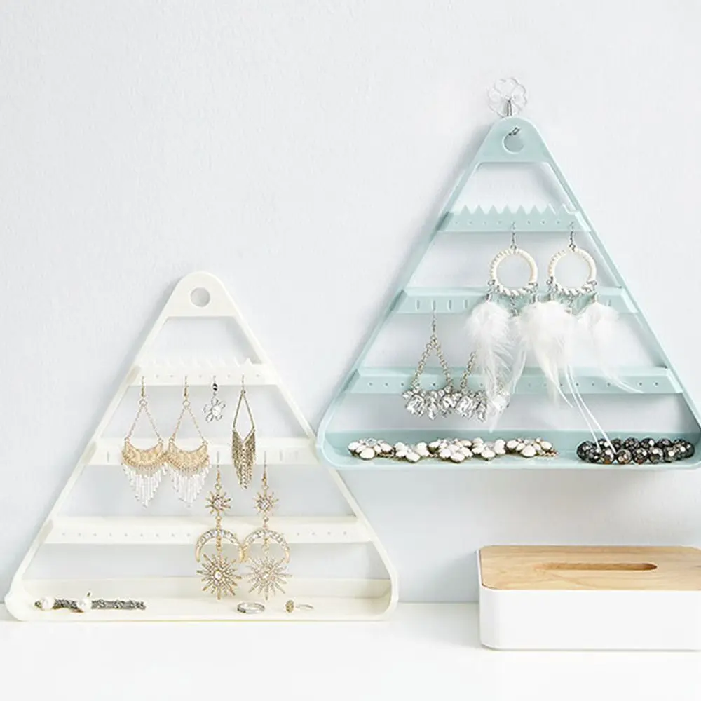 

Hanger Women Earring Holder Organizer Triangle Jewelry Stand Earrings Display Rack Fashion Accessories Jewelry Display