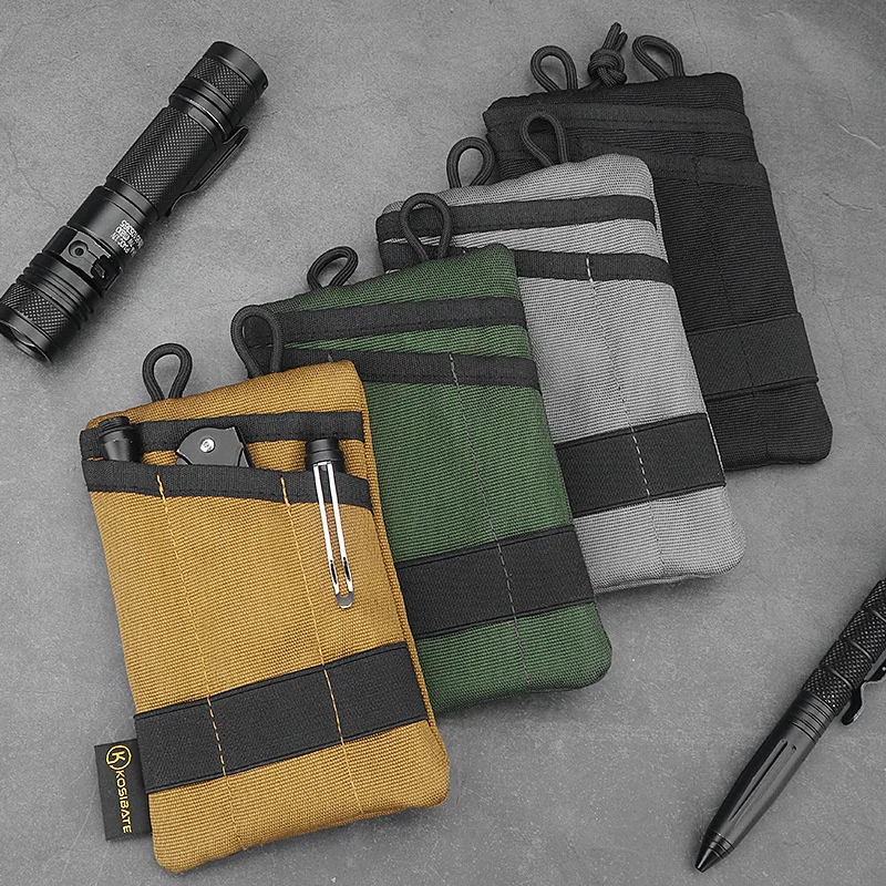 Outdoor EDC Tactical Bag Mobile Phones Pocket Knives Flashlights Storage Bag Tool Bag Credit Card Cash Card Holder Wallet Men