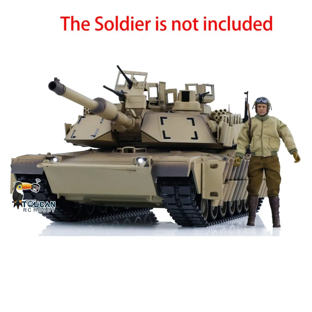 Фото Подарочный радиоуправляемый танк Tongde Panzer 1/16 Abrams M1A2 с ИК-управлением и стрельбой BB-шариками, модель SEP TUSK II, электрический, готов к эксплуатации, TH23305 №4
