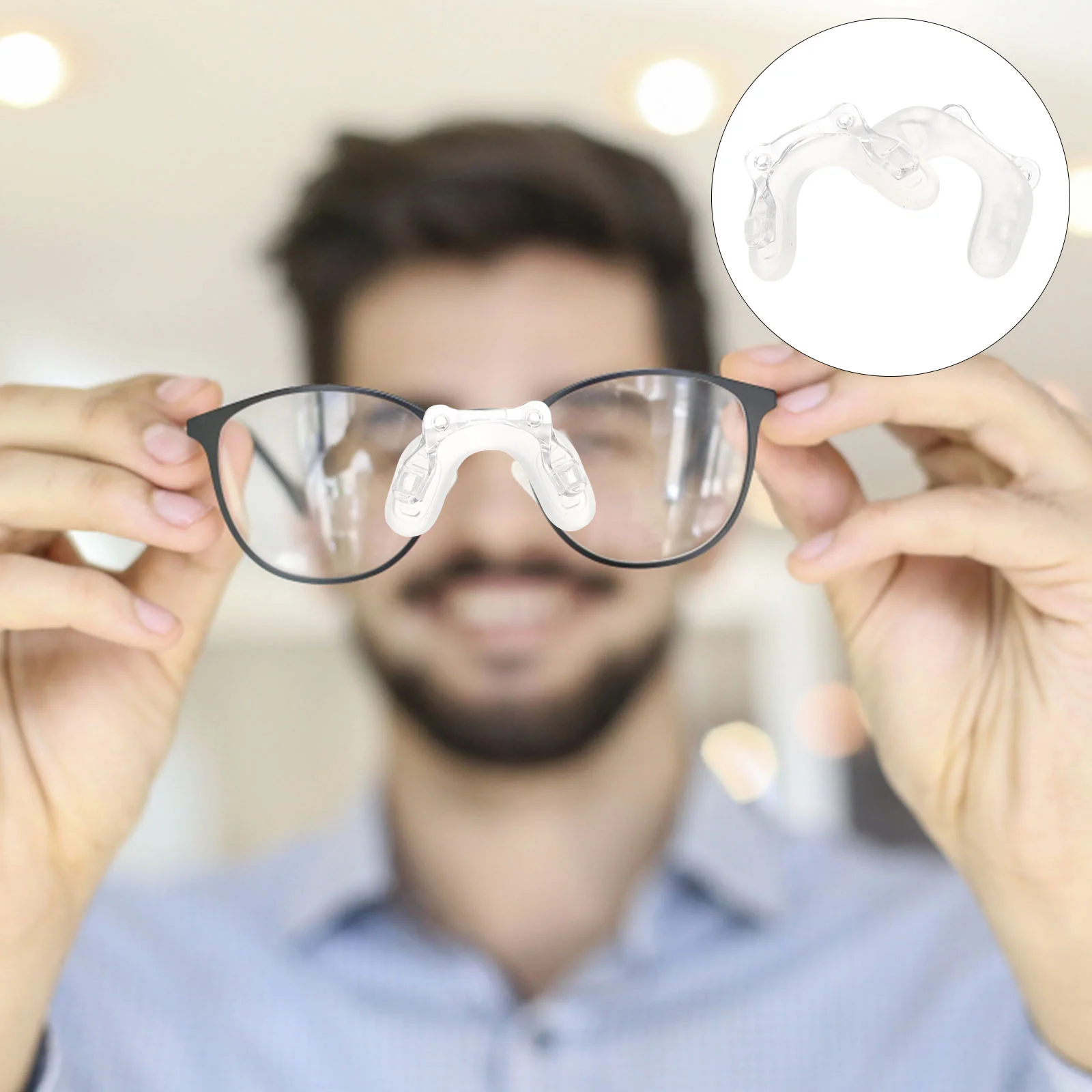 

3Pcs Replaceable Nosepads For Eyeglasses silicone Nose Cushions Comfortable Pad For Glassess