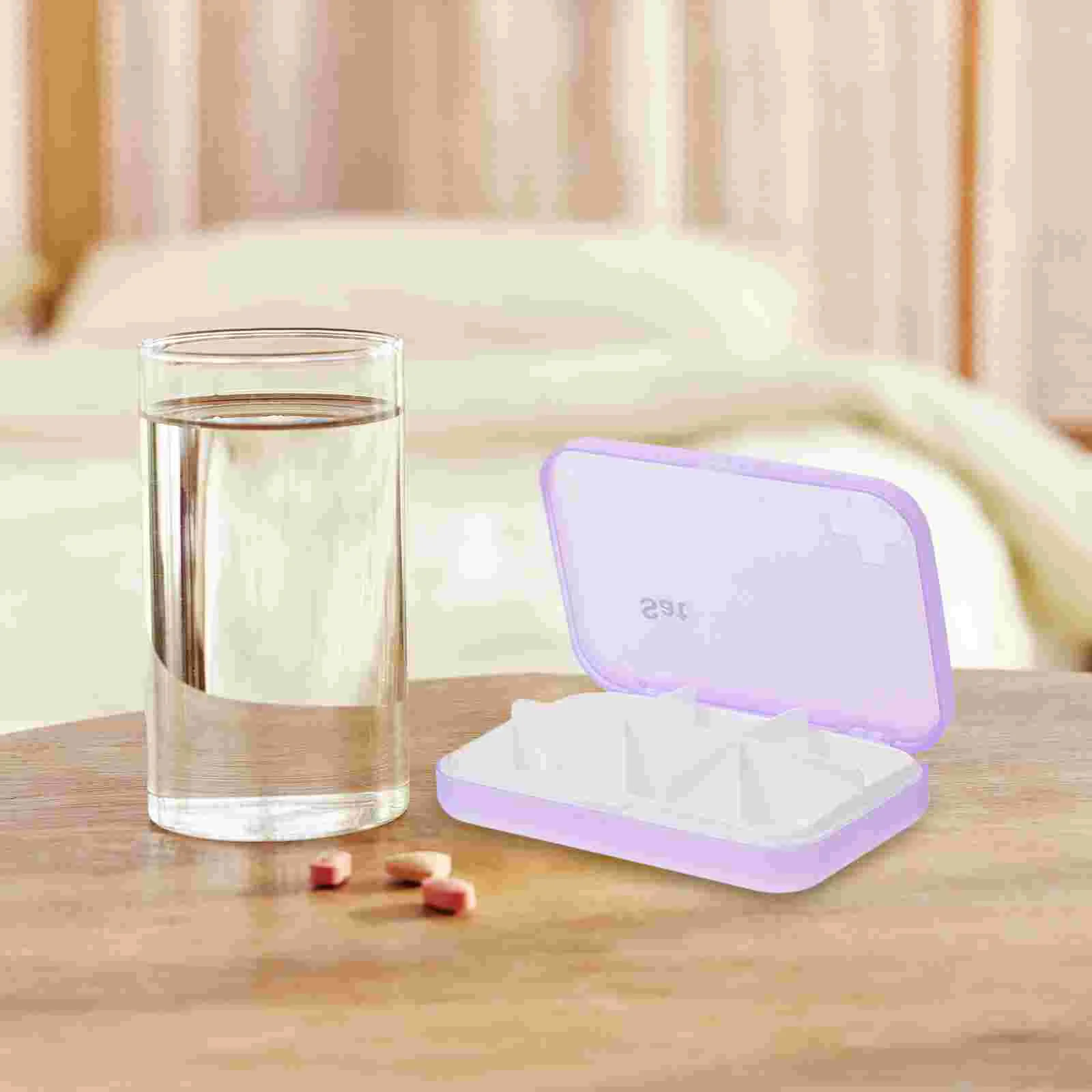 Дорожный органайзер для таблеток милый круглый 7-дневный еженедельный