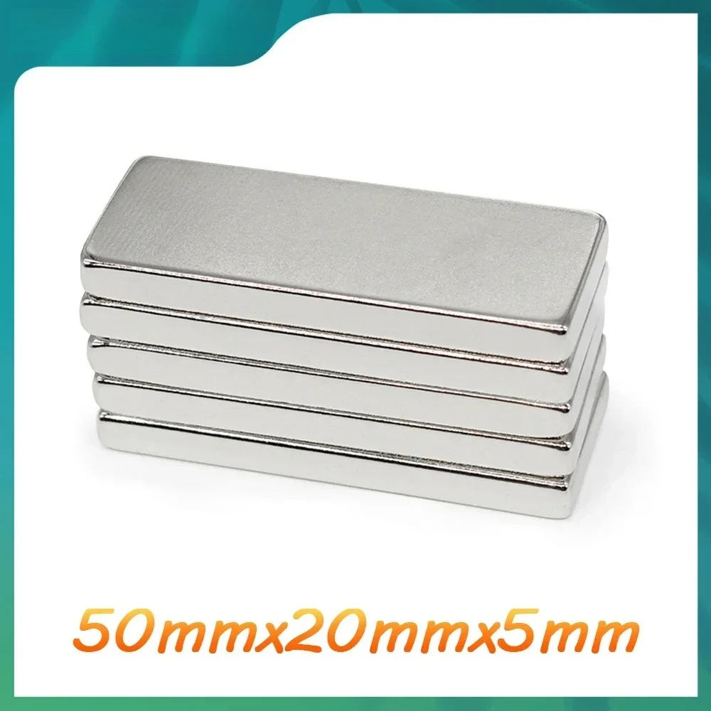 

Супер сильный квадратный магнит 50x20x5 мм