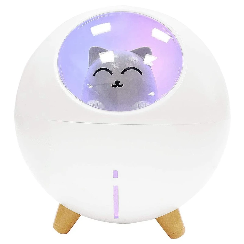 

Small Humidifier - 220 Ml Mini USB Portable Humidifier With LED Night Light,USB Desktop Mini Humidifier For Home, Office