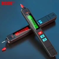 bside new voltage detector tester non contact smart electric pen ncv live wire continuity test ohm hz dc ac digital multimeter