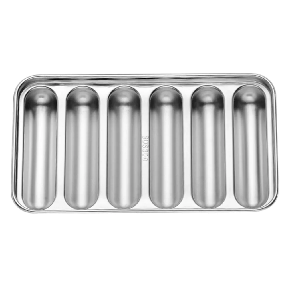 

Baking Hot Dog Mold Sausage Steel Stainless Bread Sandwich Molds Hotdog Pan Baby Tray Toast Diy Making Cake Roll Buns Mould