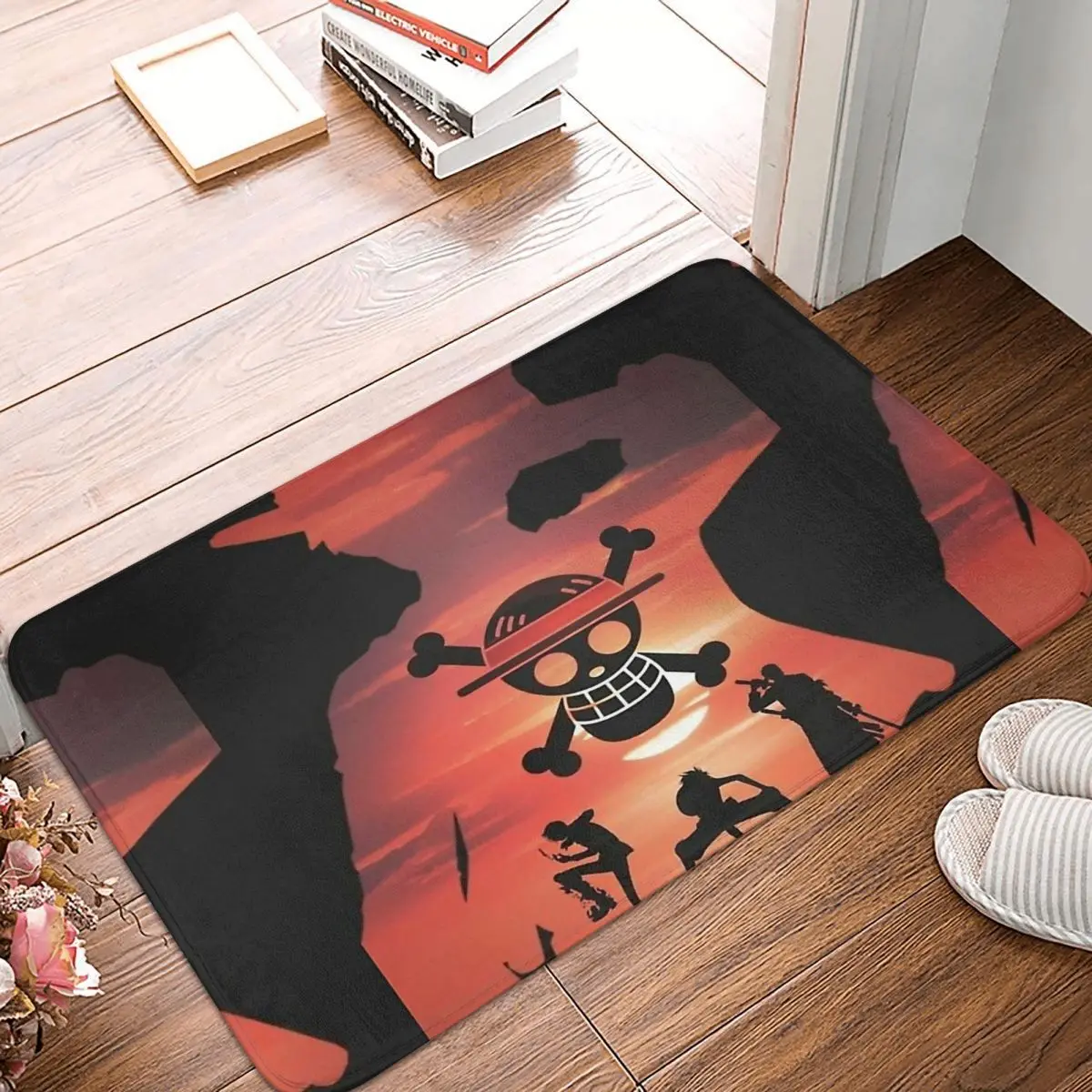 

Monkey D Luffy Manga Anti-Slip Doormat Bath Mat Luffy Straw Hat Balcony Carpet Entrance Door Rug Bedroom Decor