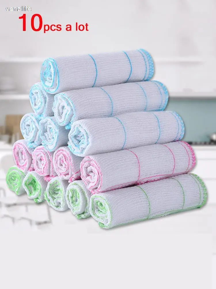 

Vanzlife утолщение воды к маслу ткань для посуды 10 кухня падение антипригарное масло для мытья посуды домашнее бамбуковое волокно чистящие сал...