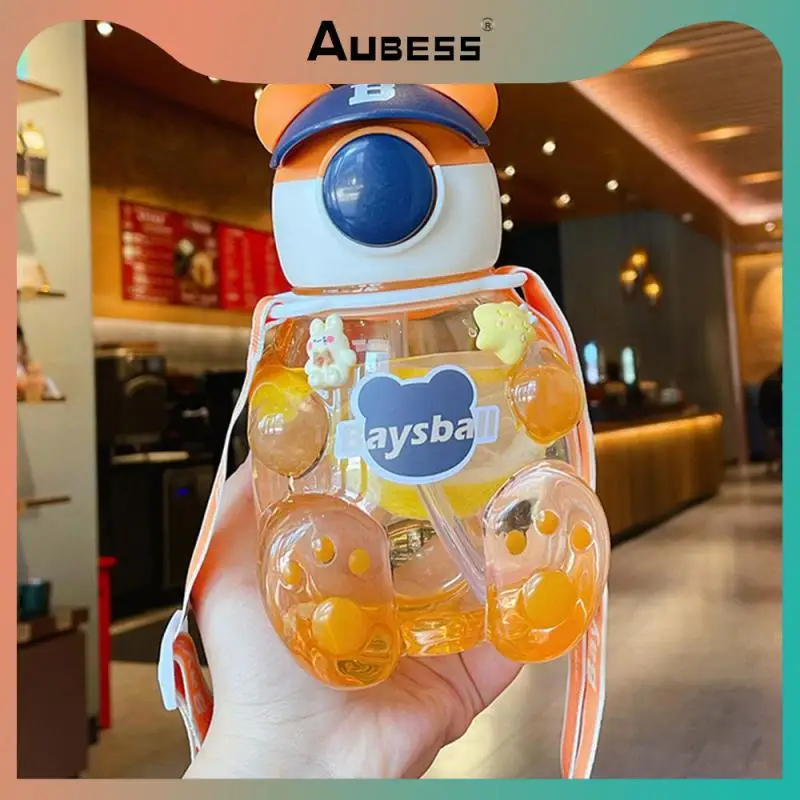 Bear Cup Summer Pc/pp Drinking Bottle Portable Cute Water  Bottle Water Bottle For Children Drink Water Bottle Reusable 750ml