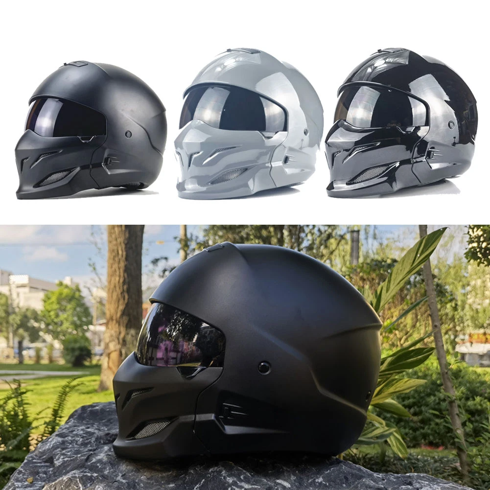 Men Multi Purpose Motorcycle Riding Helmet Scorpion Retro Uv Resistance Strong Shock Absorption Open Face Cover Car Equipment