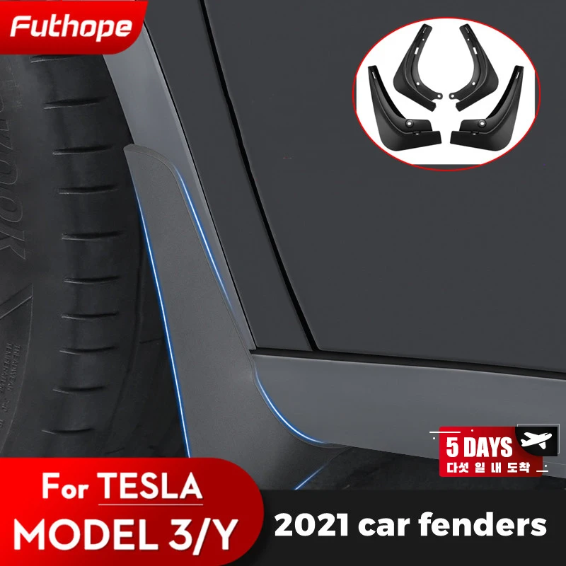 

4 шт., передние и задние брызговики для автомобилей Tesla