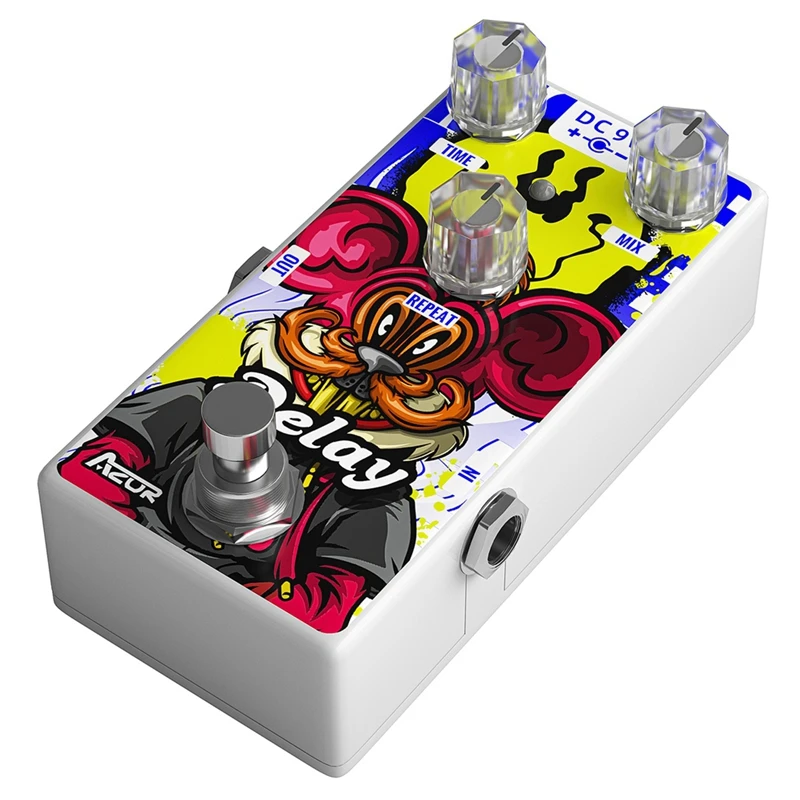 Гитарный эффект AZOR металлическая брикета 12 знаков зодиака мышь задержка