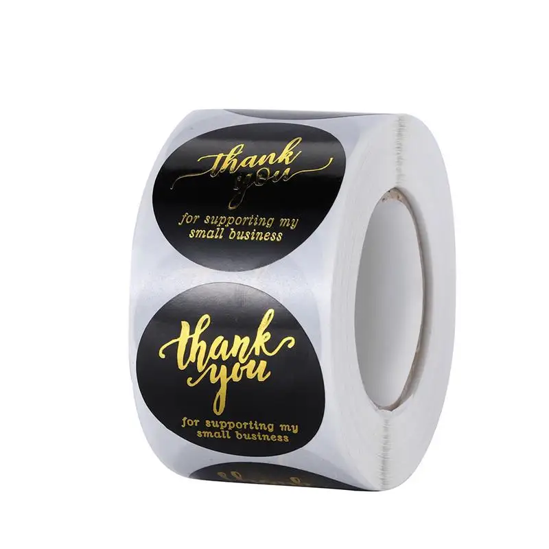 

500Pcs/Roll Gift Sealing Stickers "Thank You For..." Design Diary Scrapbooking Stickers Festival Birthday Gift Decorative Labels
