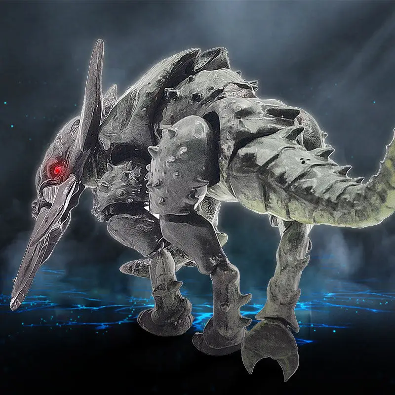 Фото Коллекционная подвижная фигурка Rihio Infinite Depths Alien Beast Emperor Cronsaurus из мягкого винила №2