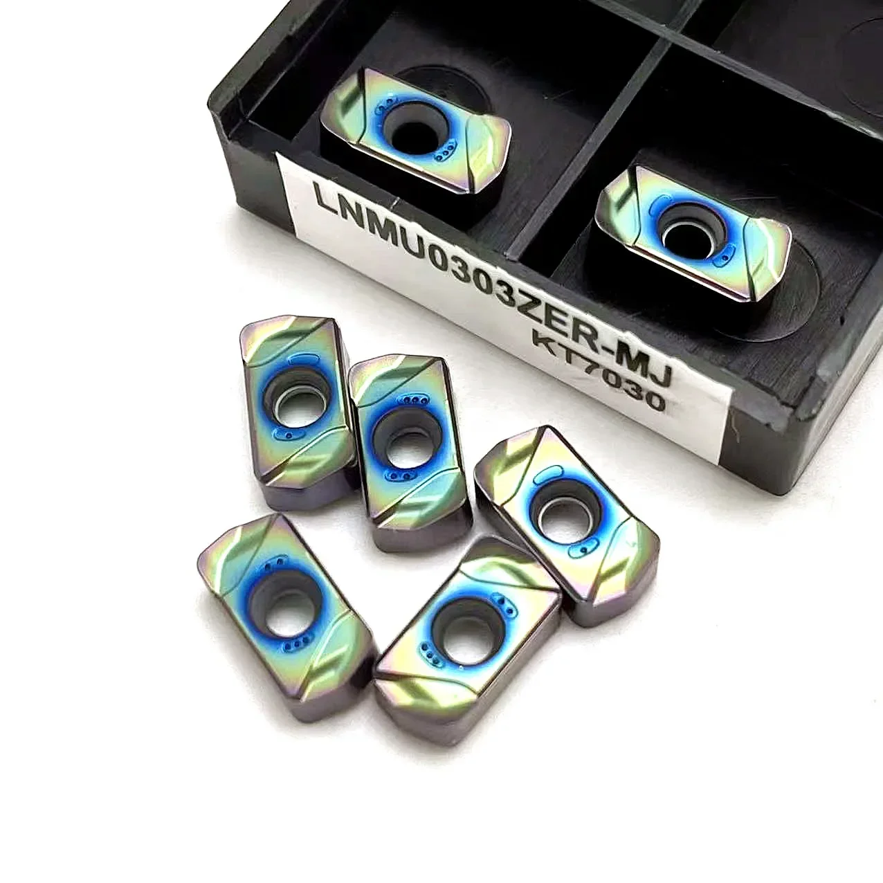 

Нанометровый синий LNMU0303ZER MJ KT7030 Фреза с ЧПУ для точения пластины из нержавеющей стали lnmu0303 с высококачественным цементированным покрытием