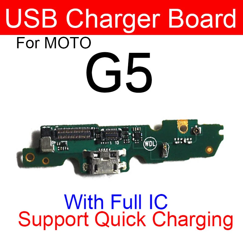 Плата зарядного устройства USB для Motorola MOTO G5 XT1672 XT1676 плата порта Jack гибкий кабель