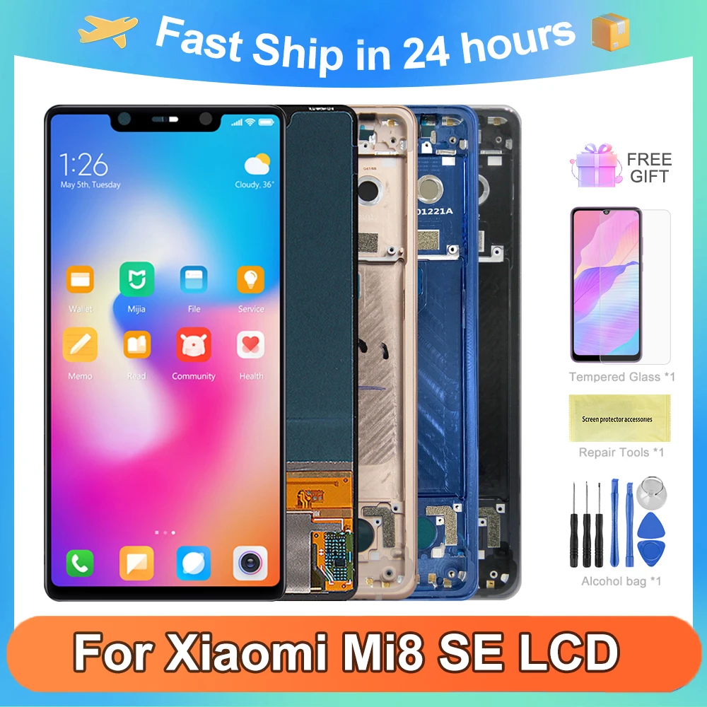 

Оригинальный сенсорный экран 5,88 дюйма для Xiaomi Mi8 SE Mi 8 SE, ЖК-дисплей, сенсорный экран, дигитайзер, дигитайзер в сборе для Xiaomi 8 SE, ЖК-дисплей
